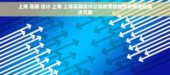 上海 高端 会计 上海 上海高端会计公司财务数据分析智能化解决方案