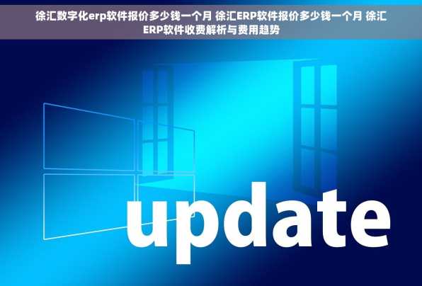 徐汇数字化erp软件报价多少钱一个月 徐汇ERP软件报价多少钱一个月 徐汇ERP软件收费解析与费用趋势