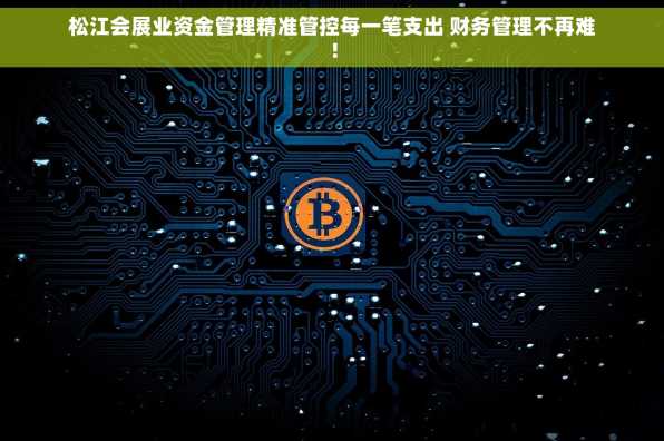 松江会展业资金管理精准管控每一笔支出 财务管理不再难！