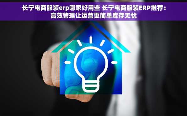 长宁电商服装erp哪家好用些 长宁电商服装ERP推荐：高效管理让运营更简单库存无忧