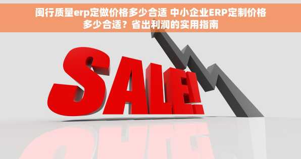 闽行质量erp定做价格多少合适 中小企业ERP定制价格多少合适？省出利润的实用指南