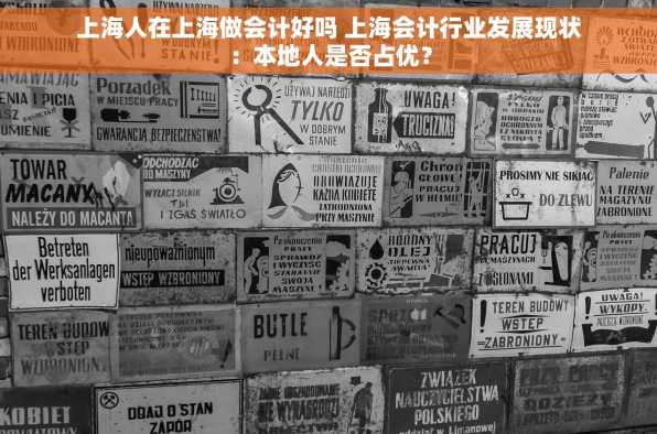 上海人在上海做会计好吗 上海会计行业发展现状：本地人是否占优？