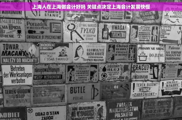 上海人在上海做会计好吗 关键点决定上海会计发展快慢