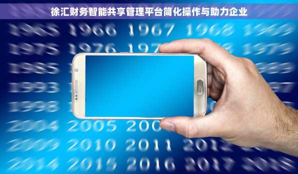 徐汇财务智能共享管理平台简化操作与助力企业