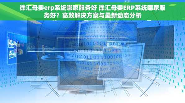 徐汇母婴erp系统哪家服务好 徐汇母婴ERP系统哪家服务好？高效解决方案与最新动态分析