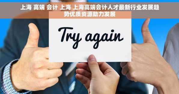 上海 高端 会计 上海 上海高端会计人才最新行业发展趋势优质资源助力发展