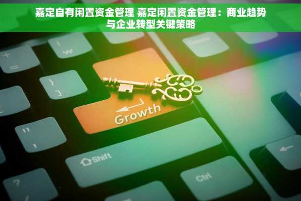 嘉定自有闲置资金管理 嘉定闲置资金管理：商业趋势与企业转型关键策略