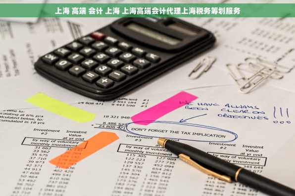 上海 高端 会计 上海 上海高端会计代理上海税务筹划服务