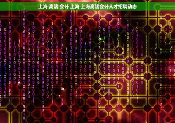 上海 高端 会计 上海 上海高端会计人才招聘动态