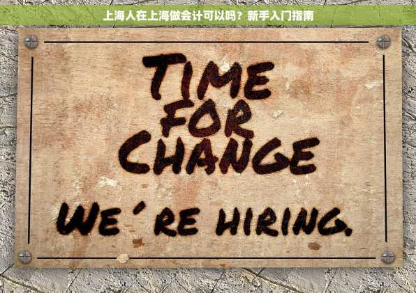 上海人在上海做会计可以吗？新手入门指南