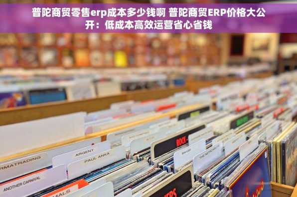 普陀商贸零售erp成本多少钱啊 普陀商贸ERP价格大公开：低成本高效运营省心省钱