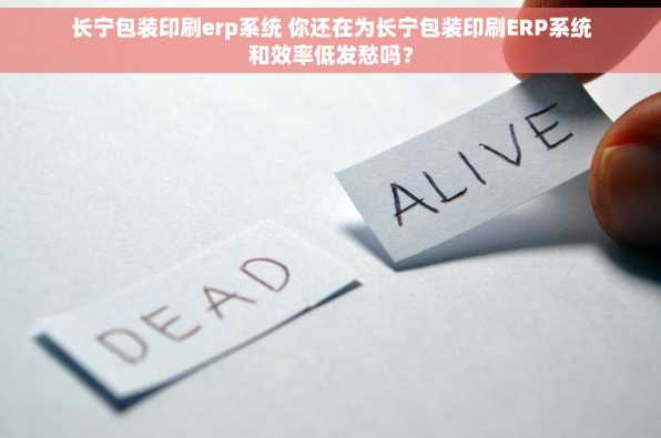 长宁包装印刷erp系统 你还在为长宁包装印刷ERP系统和效率低发愁吗？
