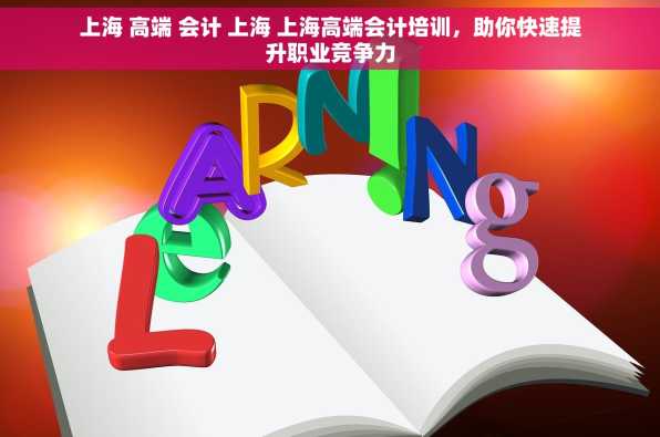 上海 高端 会计 上海 上海高端会计培训，助你快速提升职业竞争力