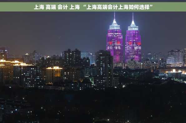 上海 高端 会计 上海 “上海高端会计上海如何选择”