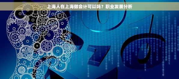 上海人在上海做会计可以吗？职业发展分析