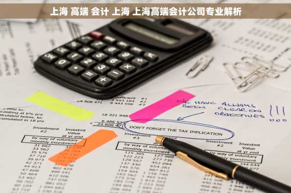 上海 高端 会计 上海 上海高端会计公司专业解析