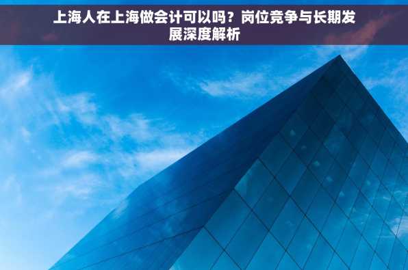 上海人在上海做会计可以吗？岗位竞争与长期发展深度解析