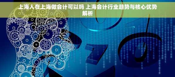 上海人在上海做会计可以吗 上海会计行业趋势与核心优势解析