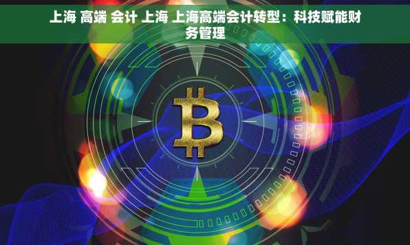 上海 高端 会计 上海 上海高端会计转型：科技赋能财务管理