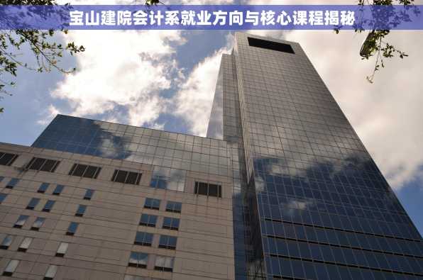 宝山建院会计系就业方向与核心课程揭秘
