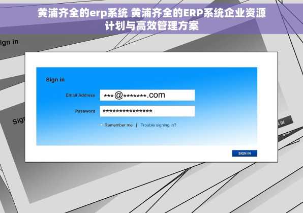 黄浦齐全的erp系统 黄浦齐全的ERP系统企业资源计划与高效管理方案