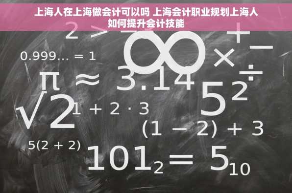 上海人在上海做会计可以吗 上海会计职业规划上海人如何提升会计技能
