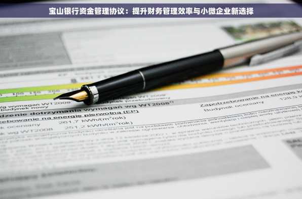 宝山银行资金管理协议：提升财务管理效率与小微企业新选择