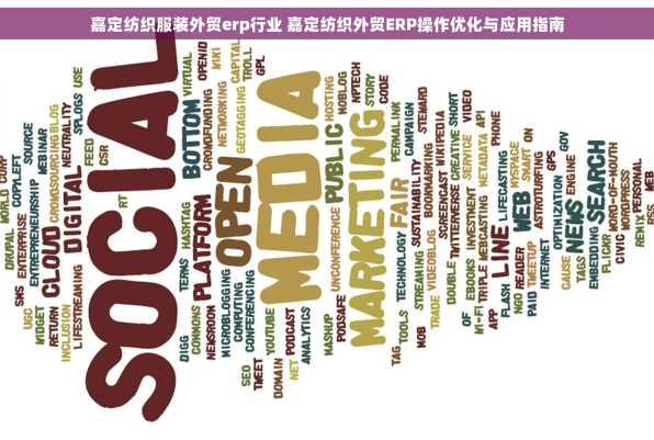 嘉定纺织服装外贸erp行业 嘉定纺织外贸ERP操作优化与应用指南