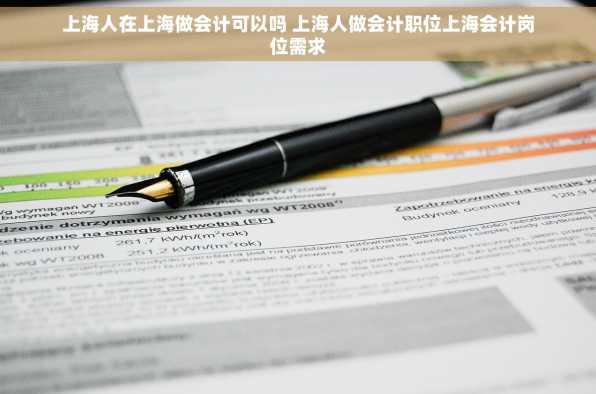 上海人在上海做会计可以吗 上海人做会计职位上海会计岗位需求