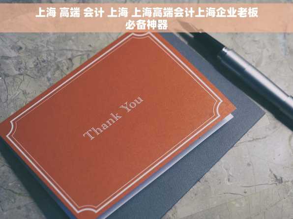 上海 高端 会计 上海 上海高端会计上海企业老板必备神器