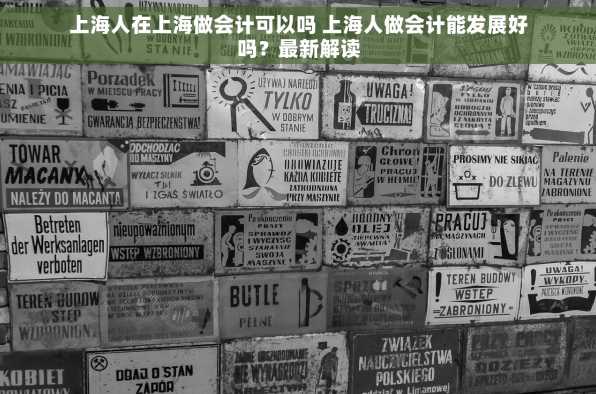 上海人在上海做会计可以吗 上海人做会计能发展好吗？最新解读