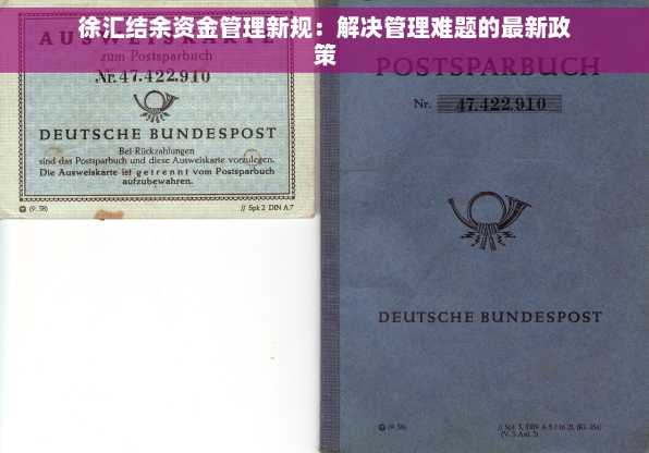 徐汇结余资金管理新规：解决管理难题的最新政策