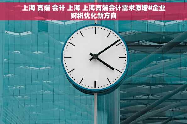 上海 高端 会计 上海 上海高端会计需求激增#企业财税优化新方向