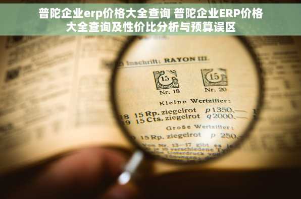 普陀企业erp价格大全查询 普陀企业ERP价格大全查询及性价比分析与预算误区