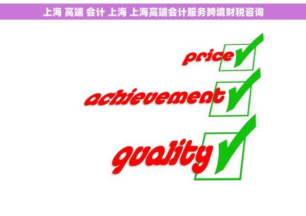 上海 高端 会计 上海 上海高端会计服务跨境财税咨询