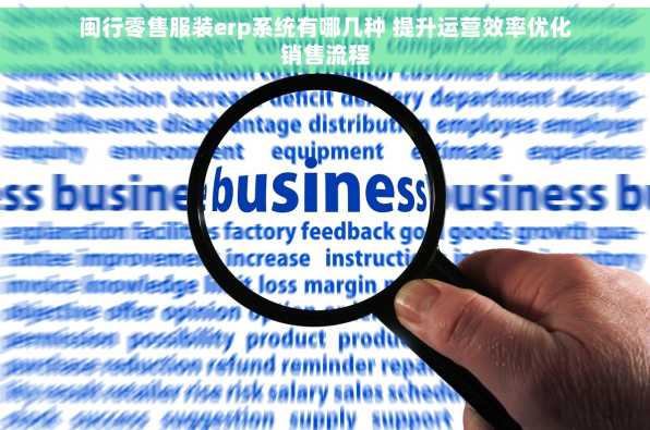 闽行零售服装erp系统有哪几种 提升运营效率优化销售流程