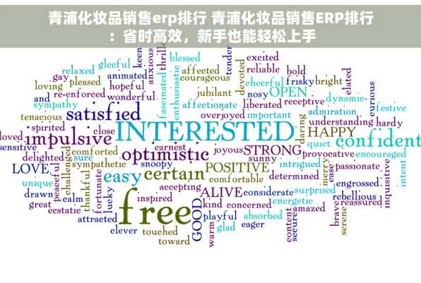 青浦化妆品销售erp排行 青浦化妆品销售ERP排行：省时高效，新手也能轻松上手