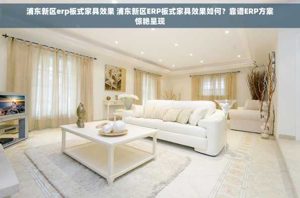 浦东新区erp板式家具效果 浦东新区ERP板式家具效果如何？靠谱ERP方案惊艳呈现