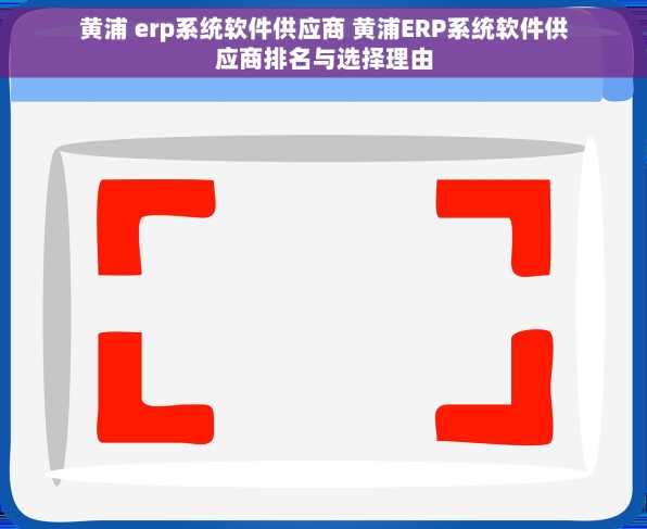 黄浦 erp系统软件供应商 黄浦ERP系统软件供应商排名与选择理由