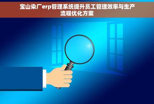 宝山染厂erp管理系统提升员工管理效率与生产流程优化方案