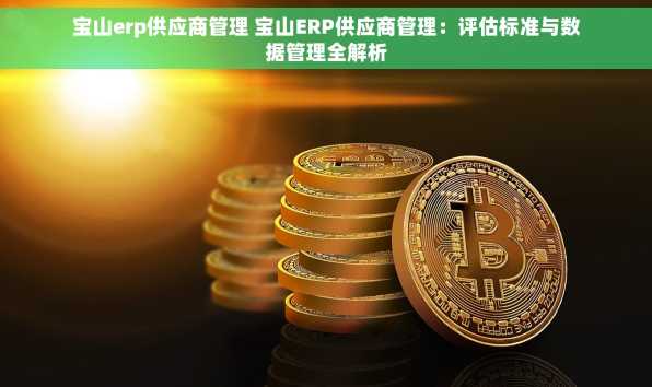宝山erp供应商管理 宝山ERP供应商管理：评估标准与数据管理全解析