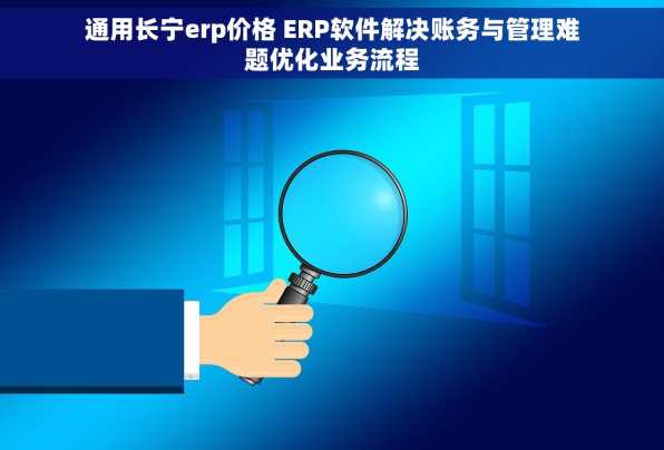 通用长宁erp价格 ERP软件解决账务与管理难题优化业务流程