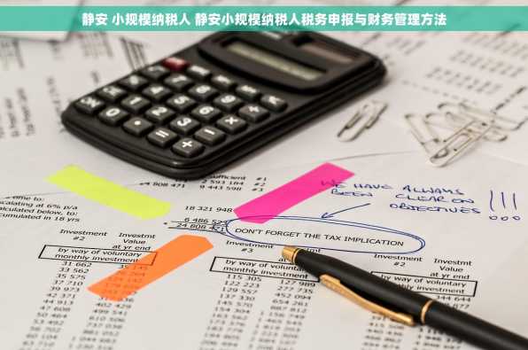 静安 小规模纳税人 静安小规模纳税人税务申报与财务管理方法