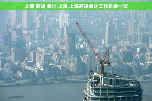 上海 高端 会计 上海 上海高端会计工作机会一览