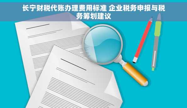 长宁财税代账办理费用标准 企业税务申报与税务筹划建议