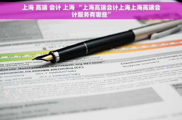 上海 高端 会计 上海 “上海高端会计上海上海高端会计服务有哪些”