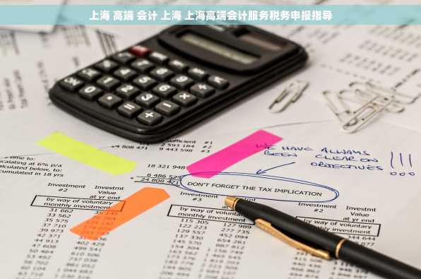 上海 高端 会计 上海 上海高端会计服务税务申报指导