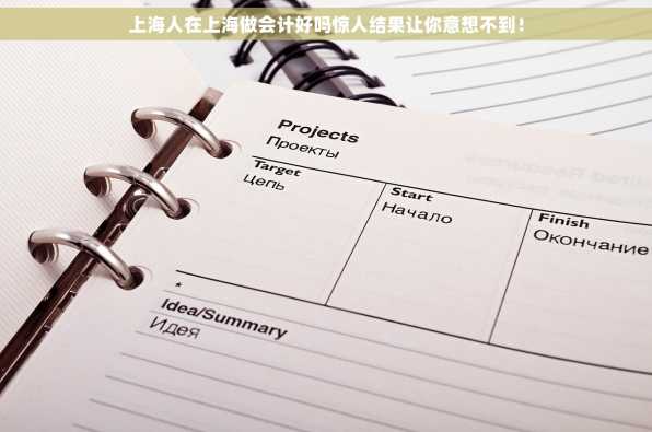 上海人在上海做会计好吗惊人结果让你意想不到！