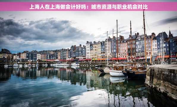 上海人在上海做会计好吗：城市资源与职业机会对比