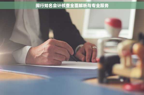 闽行知名会计核查全面解析与专业服务
